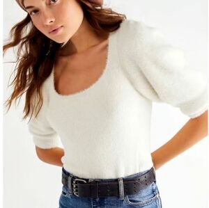 Free People Moonbeam Pullover Ivory